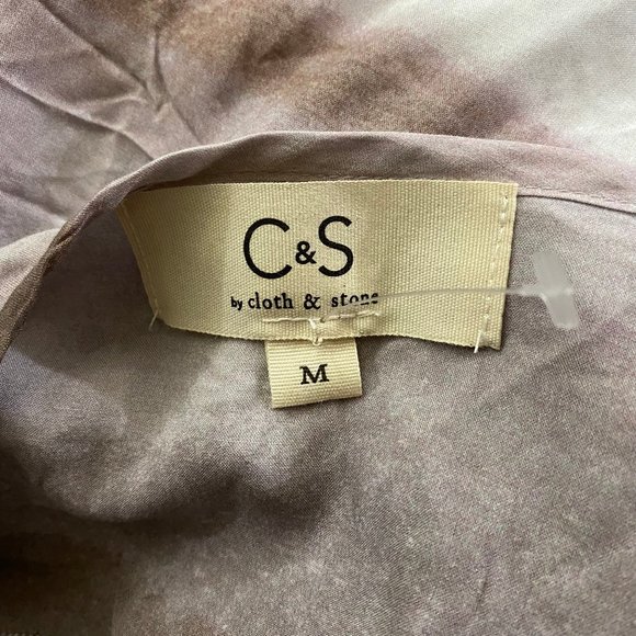 NEW Cloth & Stone Tie Dye Ombre Blouse M - Picture 6 of 8